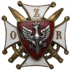 II RP, miniatúrny odznak Asociácie dôstojníkov v zálohe