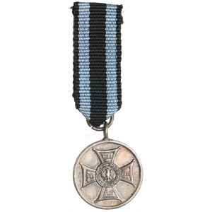 PRL, Miniatura Srebrnego medalu Zasłużonym na polu chwały