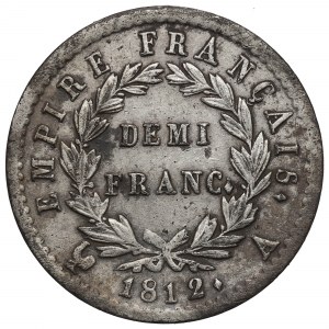 France, Demi franc 1812