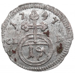 Německo, Brandenburg-Bayreuth, 1 pfennig 1747