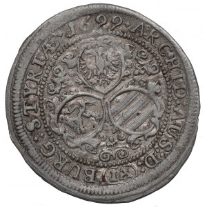 Rakousko, Leopold I, 3 krajcars 1699, Graz