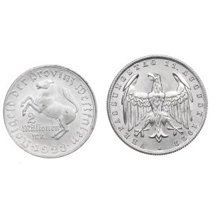 Niemcy, Republika Weimarska, Zestaw monet