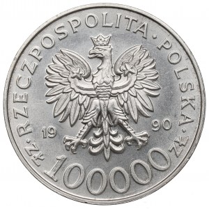 III RP, 100.000 złotych 1990 Solidarność typ A