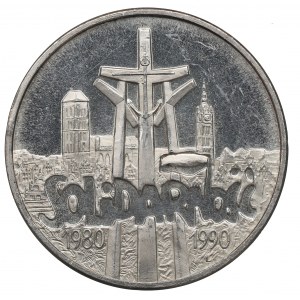 III RP, 100.000 złotych 1990 Solidarność - Prooflike