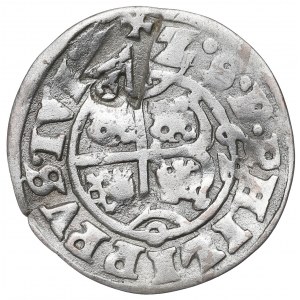 Pommern, Philip, Doppelschilling 1620 - Stralsund countermark