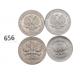 Poľská ľudová republika, sada 10-20 zlatých z rokov 1965-76