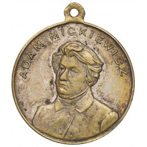Poľsko, medaila k 100. výročiu narodenia Adama Mickiewicza 1898