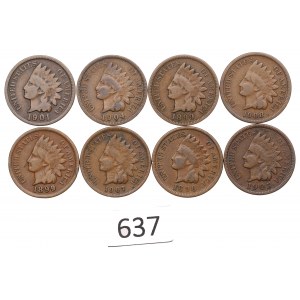 USA, sada 1 cent 1896-1908
