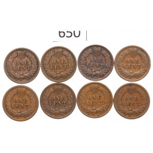 USA, Satz 1 Cent 1896-1907