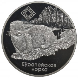Białoruś, 20 rubli 2006 - norka europejska