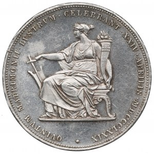Rakousko, František Josef, 2 guldenů 1879 - stříbrná svatba