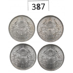 Austria, zestaw 1 korona 1916