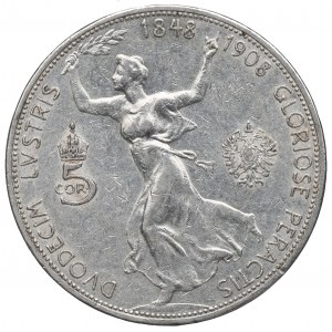 Austria, Franz Joseph, 5 corona 1908