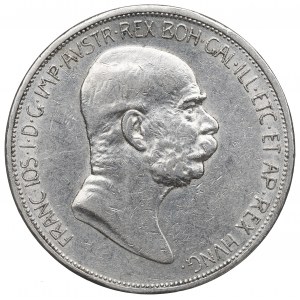 Rakúsko, František Jozef, 5 korún 1908 - 60. výročie vlády