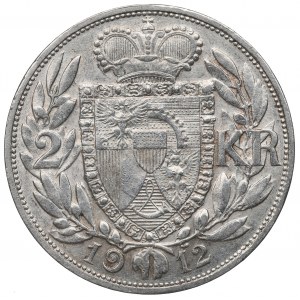 Liechtenstein, 2 korony 1912