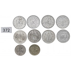 Rakousko-Uhersko a Německo, sada mincí s průkazem