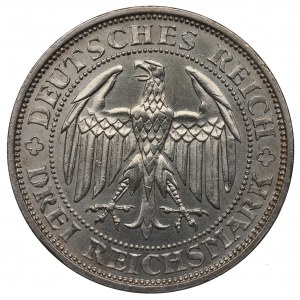 Germany, Weimar Republic, 3 mark 1929 E, Dresden