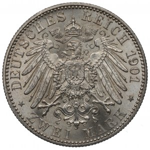 Germany, Preussen, 2 mark 1901 - 200 years of Kingdom of Prussia