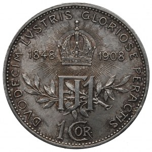 Austria-Hungary, 1 corona 1908