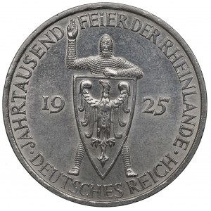 Germany, Weimar Republic, 5 mark 1925 A - Rheinland