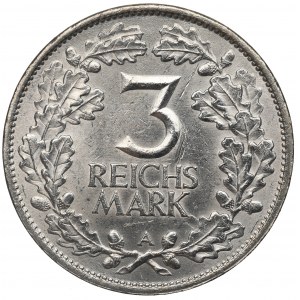 Germany, Weimar Republic, 3 mark 1925