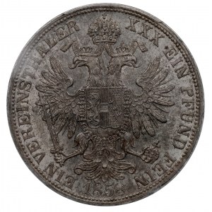 Rakousko-Uhersko, František Josef, tolar 1858 - PCGS MS63