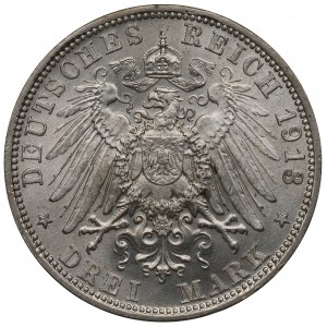 Deutschland, Bayern, 3 Mark 1913