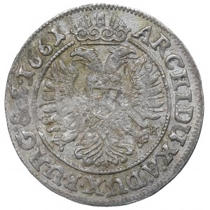 Schlesien under Habsburg, 3 kreuzer 1661, Breslau