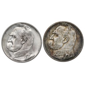 II RP, sada 5 zlatých z rokov 1934 a 1936
