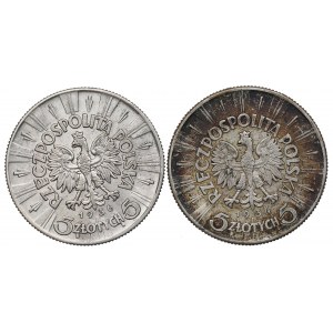 II RP, sada 5 zlatých 1934 a 1936