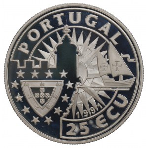 Portugalsko, 25 ecu 1991