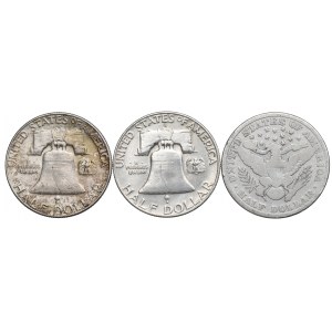 USA, 1/2 Dollar Satz 1911-63
