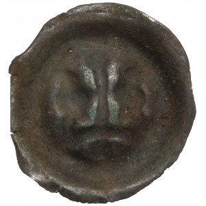 Veľkopoľsko?, 13. storočie, brakteát, koruna s fluorénom - vzácne