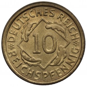 Německo, Výmarská republika, 10 fenig 1926 G