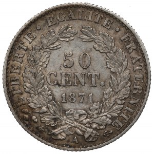 France, 50 centimes 1871