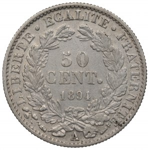 France, 50 centimes 1894