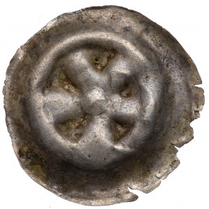 Vorpommern, Pyrzyce, 13./14. Jahrhundert Brakteat, fünfblättrige Blume