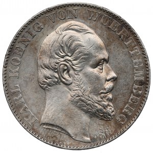 Germany, Wuertemberg, Thaler 1867