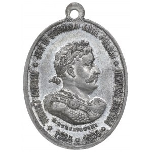 Poľsko, medaila k 200. výročiu bitky pri Viedni, 1883 - vzácna