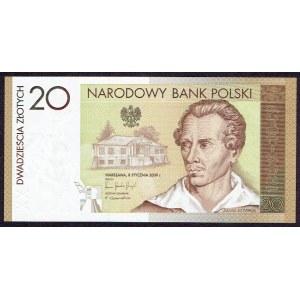 III RP, 20 złotych 2009 - Juliusz Słowacki