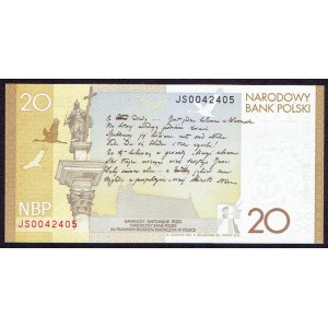 III RP, 20 PLN 2009 - Juliusz Słowacki