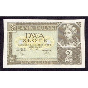 II RP, 2 Zloty 1936 ohne Serie und Nummerierung