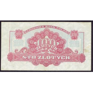 PRL, 100 Zloty 1944, ...schulden... EC