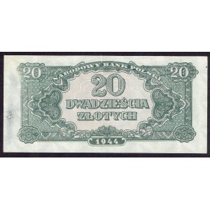 PRL, 20 Zloty 1944 - owym BX