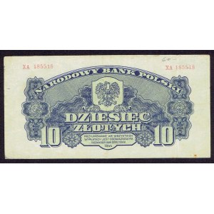 PRL, 10 Zloty 1944 , ...owym... XA