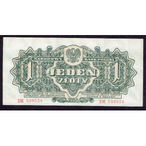 PRL, 1 złoty 1944 , ...owym... EM