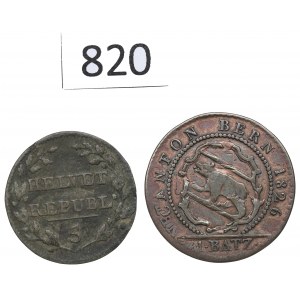Schweiz, Kupfermünzensatz