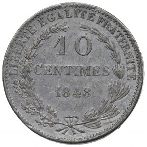 Frankreich, 10 Centimes 1848 - Prozess