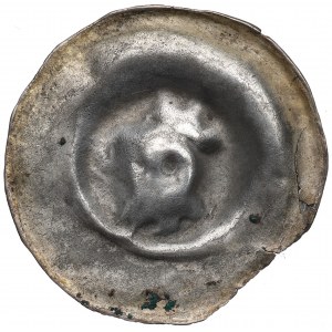 Neurčený okres, 13. storočie brakteát, korunovaná hlava - vzácne