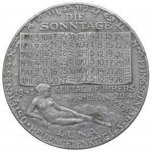 Österreich, Deguss-Medaille zum Geburtstag Hitlers 1943
